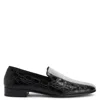 Giuseppe Zanotti Tuxedo Diamond Leather Loafers In Black