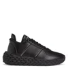 Giuseppe Zanotti Urchin Textured-sole Sneakers In Black