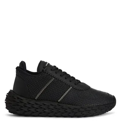 Giuseppe Zanotti Urchin Mesh Panelled Sneakers In Black