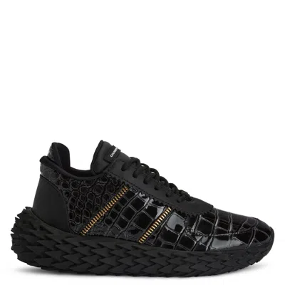 Giuseppe Zanotti Urchin Crocodile-effect Sneakers In Black