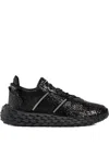 Giuseppe Zanotti Urchin Glitter Low-top Sneakers In Black