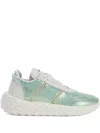 Giuseppe Zanotti Urchin Snakeskin-effect Lace-up Sneakers