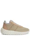 Giuseppe Zanotti Urchin Snakeskin-effect Sneakers In Neutrals