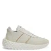 Giuseppe Zanotti Urchin Snakeskin-effect Sneakers In White