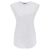 Giuseppe Zanotti Ursella Thunderbolt-embroidered Cotton Tank Top In Black