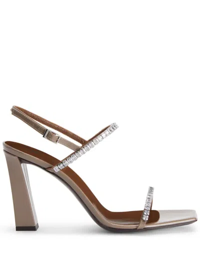 Giuseppe Zanotti Women's Crystal Embellished Slingback Sandals In Fango