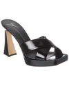 Giuseppe Zanotti Stacee 85mm Leather Mules In Black