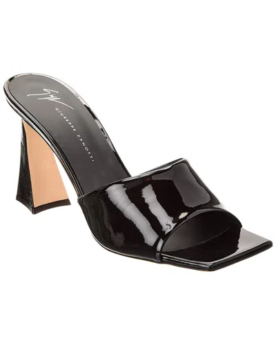 Giuseppe Zanotti Patent-finish Leather Sandals In Black