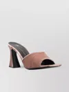 Giuseppe Zanotti Velvet Block Heel Mule Sandals