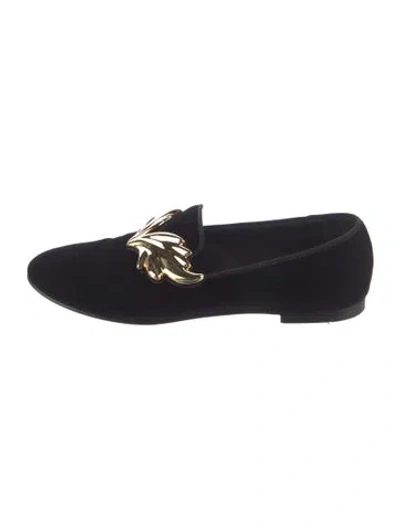 Pre-owned Giuseppe Zanotti Velvet Loafers In Multi