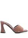 Giuseppe Zanotti Velvet Mule Sandals In Pink