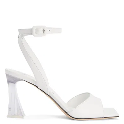 Giuseppe Zanotti Vestaa Transparent-heel Sandals In White