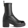 Giuseppe Zanotti Chunky Heel Leather Ankle Boots In Black