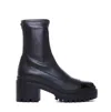 Giuseppe Zanotti Chunky Heel Leather Ankle Boots In Black