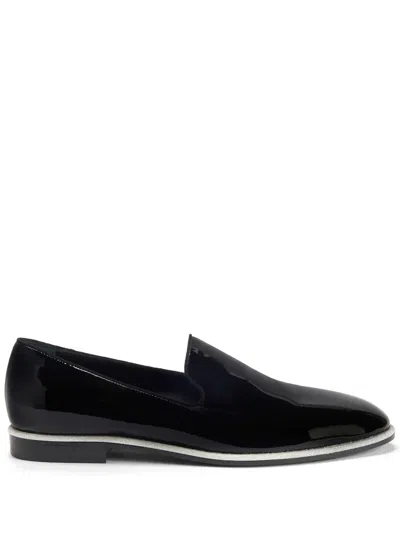 GIUSEPPE ZANOTTI VILBERT PATENT-FINISH LEATHER LOAFERS
