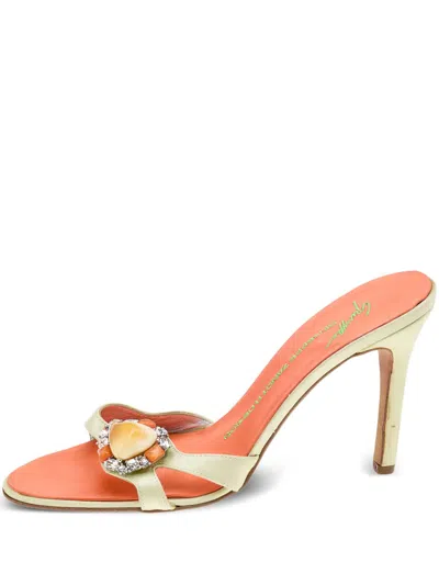 Pre-owned Giuseppe Zanotti Vintage 100mm Embellished Sandals