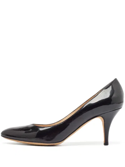 Pre-owned Giuseppe Zanotti Vintage 100mm Jackye Patent-leather Pumps In Black
