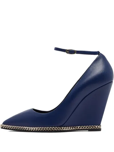 Pre-owned Giuseppe Zanotti Vintage 105mm Leather Wedge Pumps