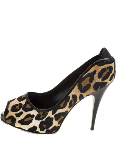 Pre-owned Giuseppe Zanotti Vintage 110mm Leather Heeled Pumps In Brown