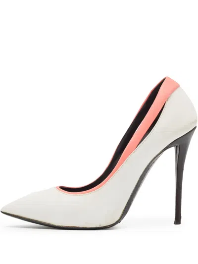 Pre-owned Giuseppe Zanotti Vintage 110mm Pointed-toe Stiletto Pumps In White