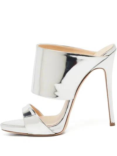 Pre-owned Giuseppe Zanotti Vintage 120mm Andrea Metallic Sandals