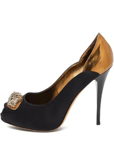 Pre-owned Giuseppe Zanotti Vintage Crystal-embellishment Pumps In Black