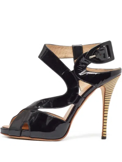 Pre-owned Giuseppe Zanotti Vintage 120mm Patent-leather Strappy Sandals
