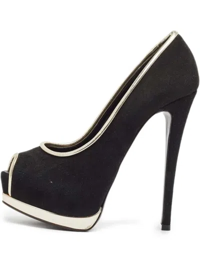 Pre-owned Giuseppe Zanotti Vintage 130mm Peep-toe Platform Pumps