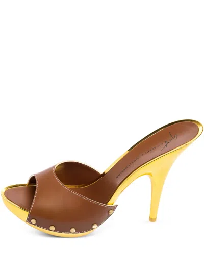Pre-owned Giuseppe Zanotti Vintage 140mm Leather Sandals