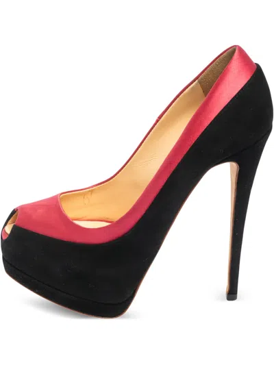 Pre-owned Giuseppe Zanotti Vintage 140mm Suede Heeled Pumps In Black