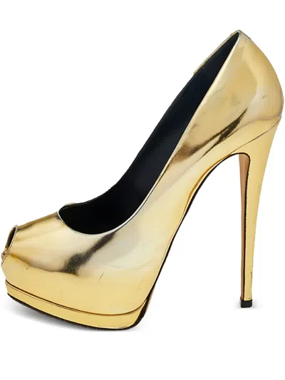 Pre-owned Giuseppe Zanotti Vintage 145mm Metallic Pumps