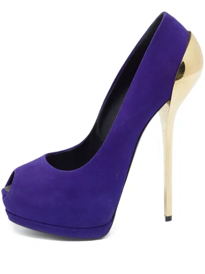 Pre-owned Giuseppe Zanotti Vintage 150mm Peep-toe Platform Pumps