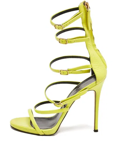 Pre-owned Giuseppe Zanotti Vintage 2024 120mm Margaret Sandals In Green