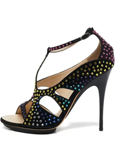 Pre-owned Giuseppe Zanotti Vintage 2024 120mm Rhinestone-embellished Sandals