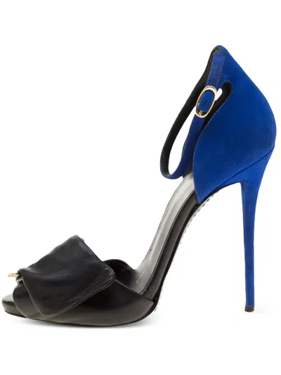 Pre-owned Giuseppe Zanotti Vintage 2024 Leather Safety Sandals In Black
