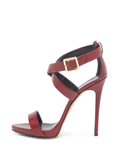 Pre-owned Giuseppe Zanotti Vintage Bellis Ankle Strap Sandals In Red