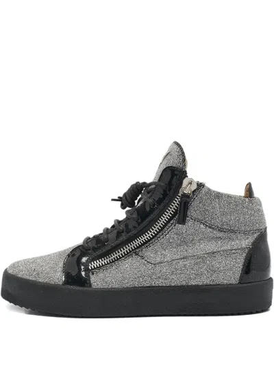Pre-owned Giuseppe Zanotti Vintage Coby Sneakers In Silver
