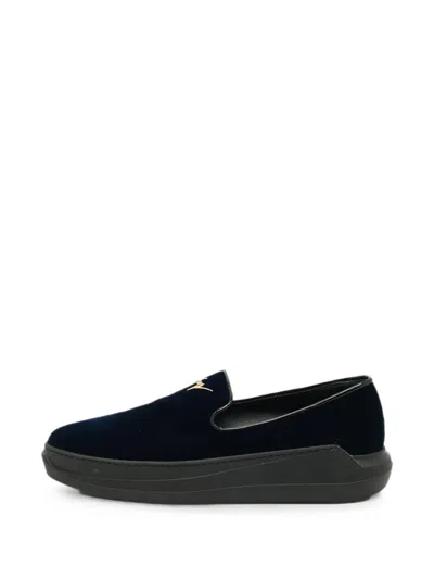 Pre-owned Giuseppe Zanotti Vintage Conley Slip-on Sneakers In Blue