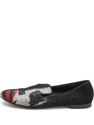 Pre-owned Giuseppe Zanotti Vintage Joker Crystal-embellished Loafers