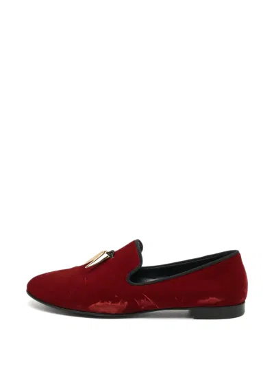 Pre-owned Giuseppe Zanotti Vintage Kevin Loafers In Red
