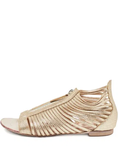 Pre-owned Giuseppe Zanotti Vintage Leather Flat Sandals