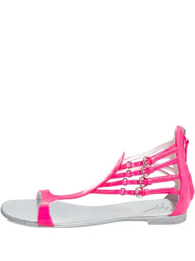Pre-owned Giuseppe Zanotti Vintage Leather Flat Sandals