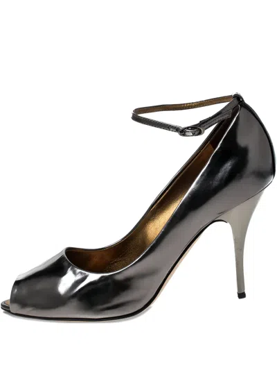 Pre-owned Giuseppe Zanotti Vintage Patent Leather Buckle-strap Pumps In Black