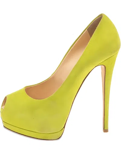 Pre-owned Giuseppe Zanotti Vintage Peep-toe Platform Pumps