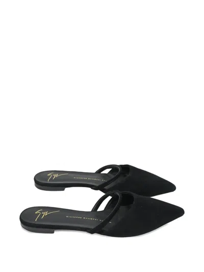 Pre-owned Giuseppe Zanotti Vintage Pointed-toe Mules In Black