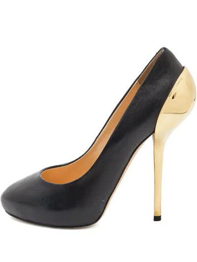Pre-owned Giuseppe Zanotti Vintage  110mm Platform Pumps In Black