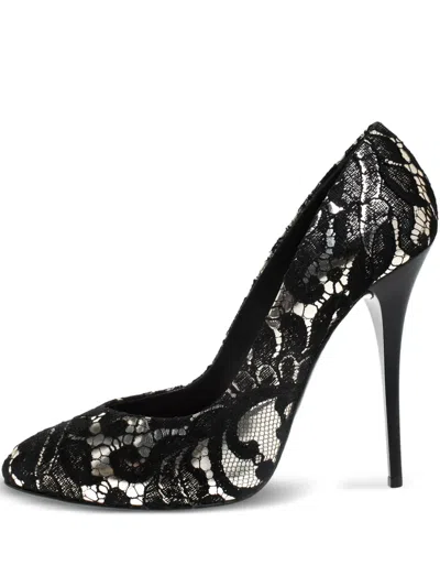 Pre-owned Giuseppe Zanotti Vintage  115mm Stiletto Pumps In Silver