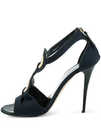 Pre-owned Giuseppe Zanotti Vintage  120mm Canvas Sandals