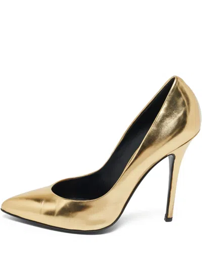 Pre-owned Giuseppe Zanotti Vintage  120mm Metallic Leather Pointed-toe Pumps