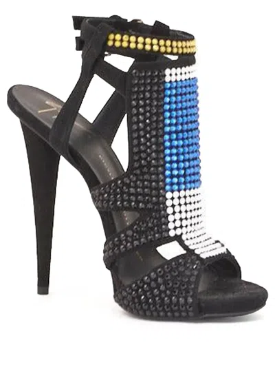 Pre-owned Giuseppe Zanotti Vintage  120mm Strass Sandals